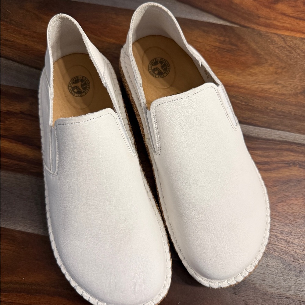 Birkenstock Callan White Leather Shoe